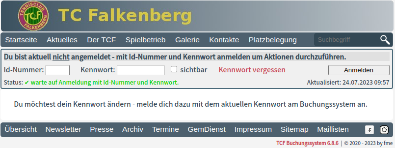 Kennwort ändern