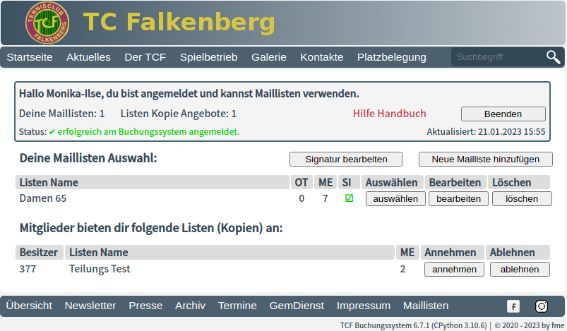 Teilungs Angebot