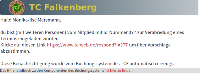 Abstimmungs Benachrichtigung